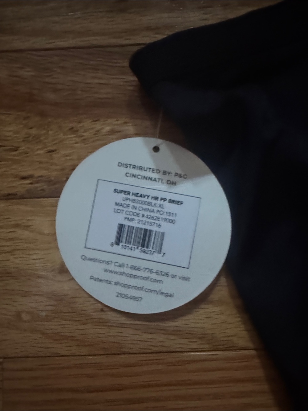 NWT Proof Super Heavy HR PP Brief Size XL Black - Picture 5 of 5